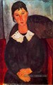 elvira avec un col blanc 1918 Amedeo Modigliani